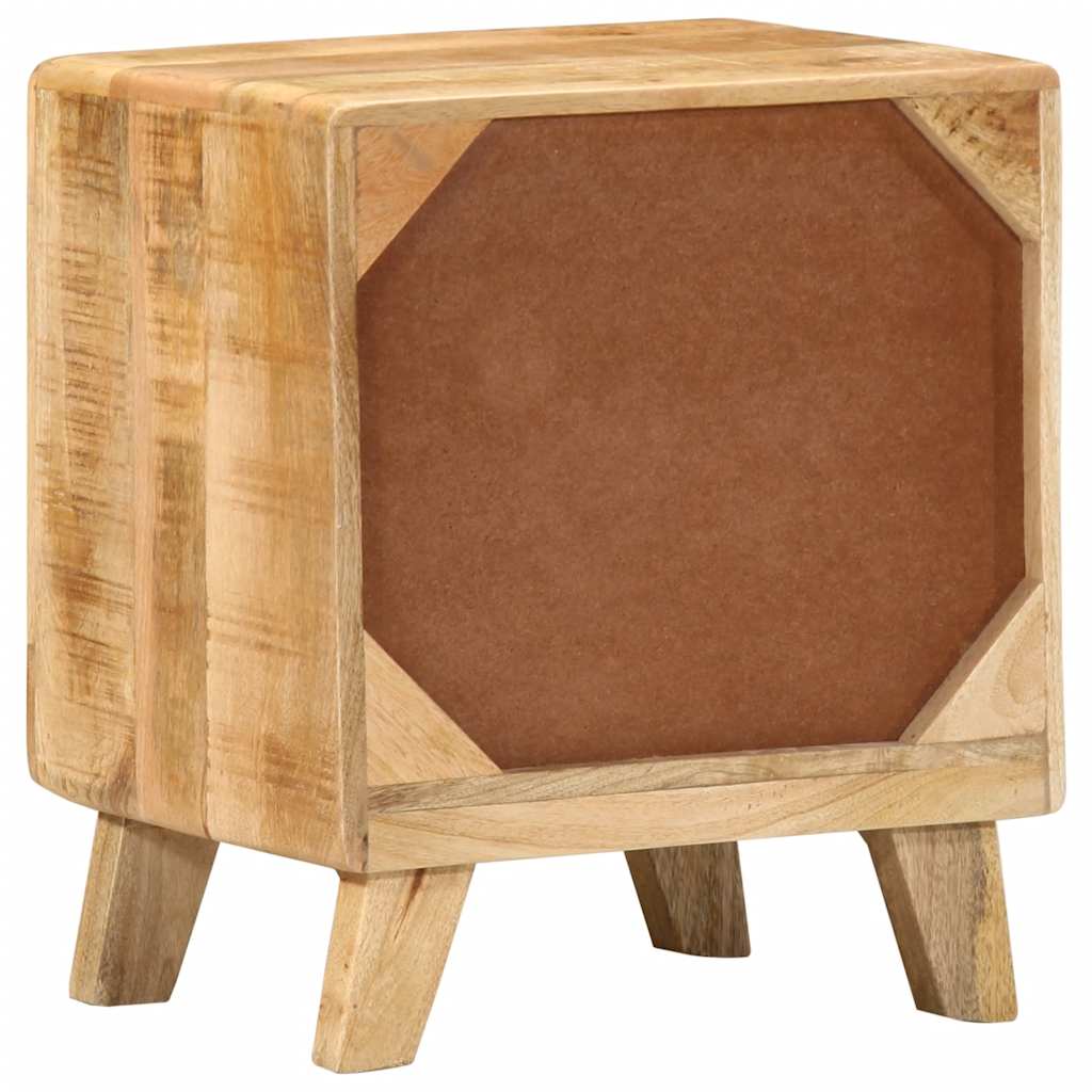 vidaXL Κομοδίνο 40x32x46 cm από μασίφ ξύλο Rough Mango