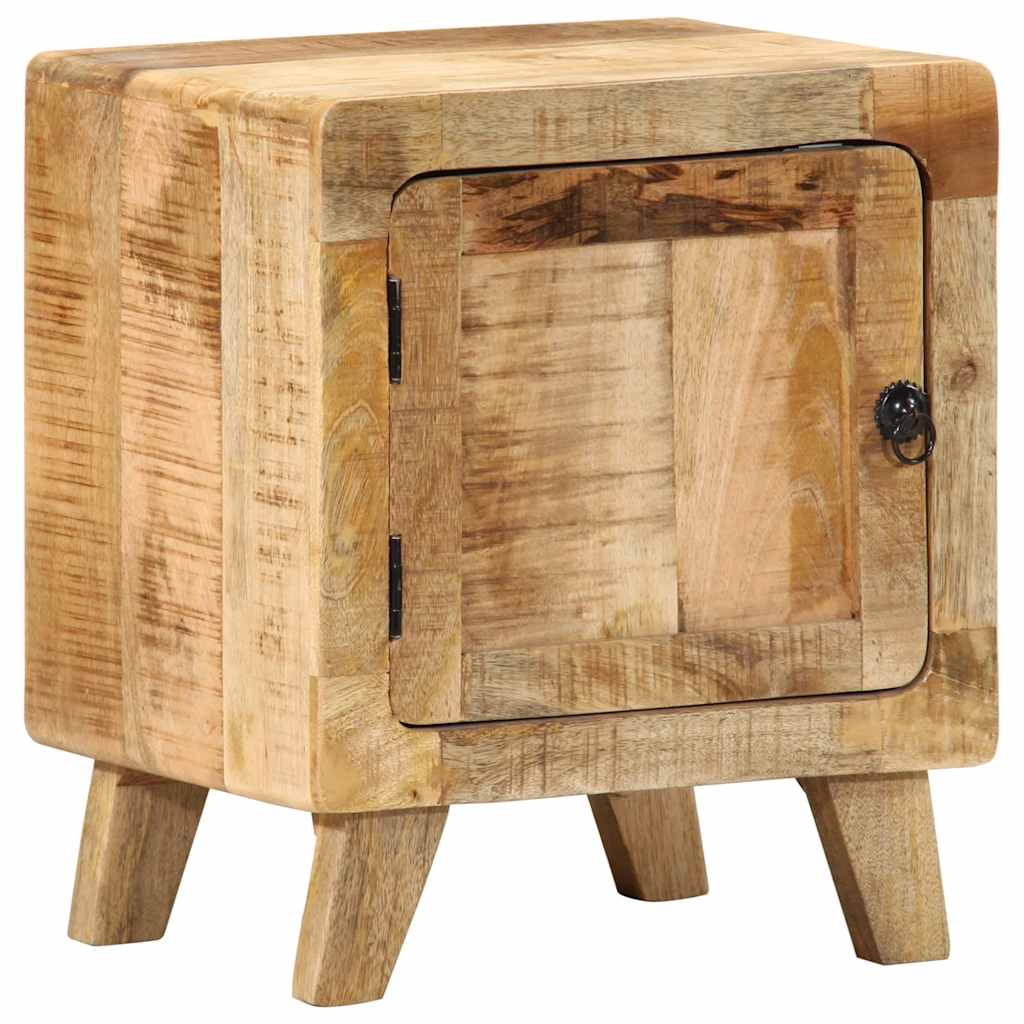 vidaXL Κομοδίνο 40x32x46 cm από μασίφ ξύλο Rough Mango