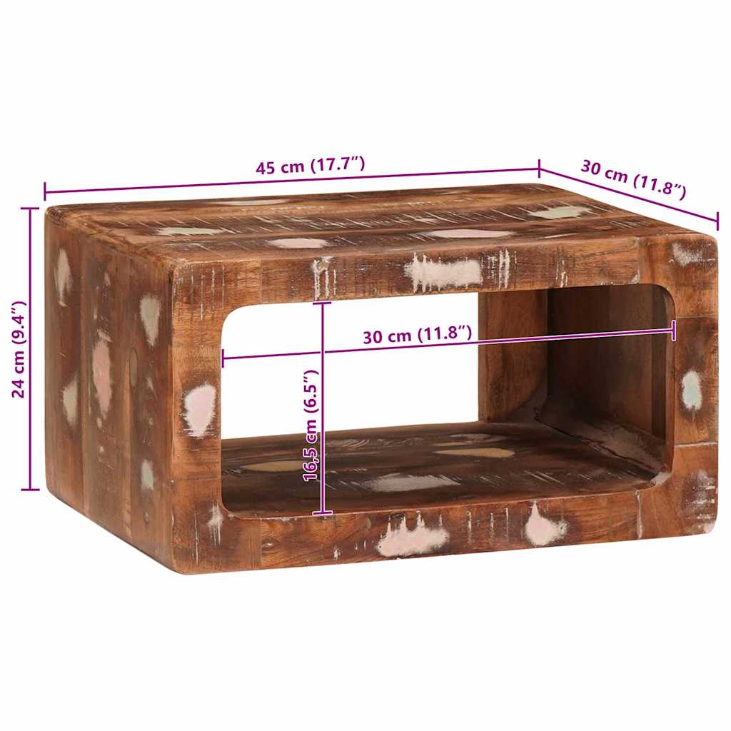 vidaXL Κομοδίνα 45 x 30 x 24 εκ. Μασίφ ανακυκλωμένο ξύλο