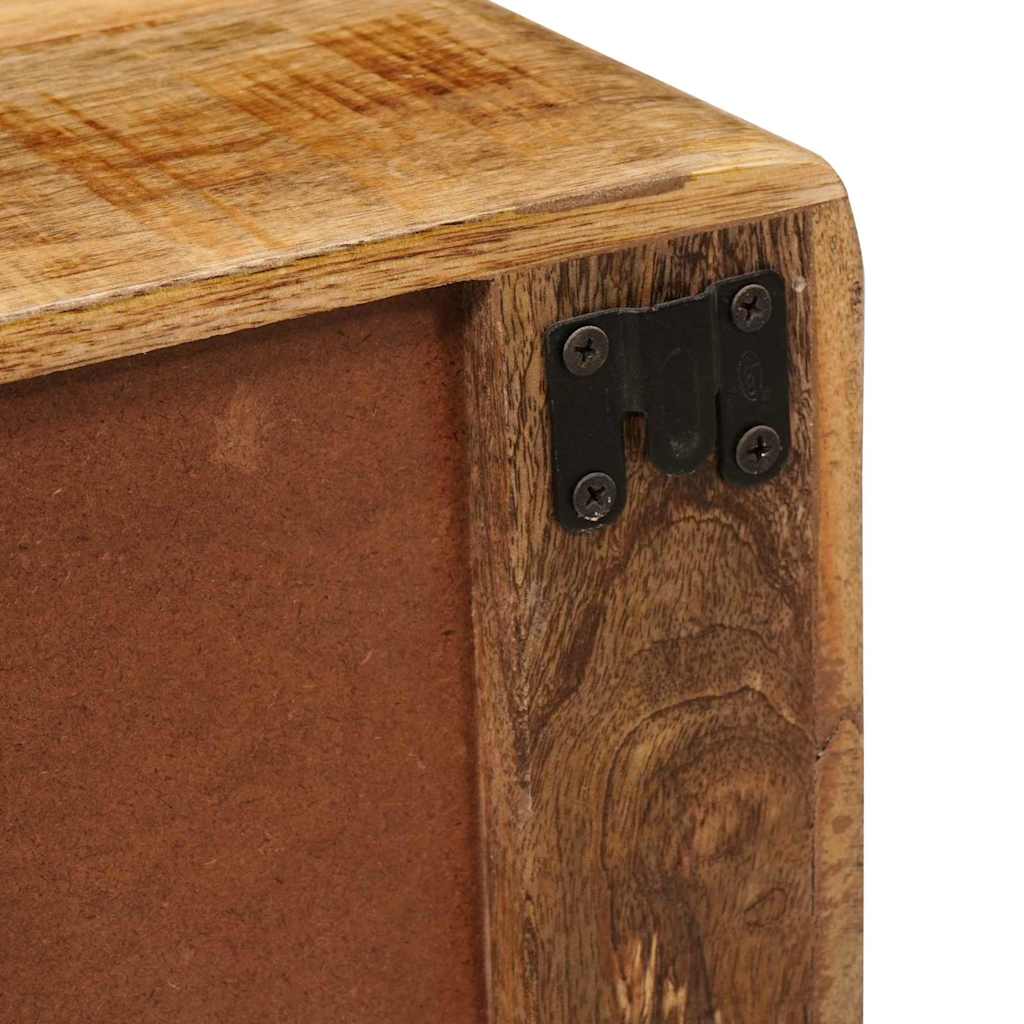 vidaXL Τοίχου κομοδίνο με ράφι Καφέ 40 x 30 x 36 εκ. Μασίφ ξύλο μάνγκο
