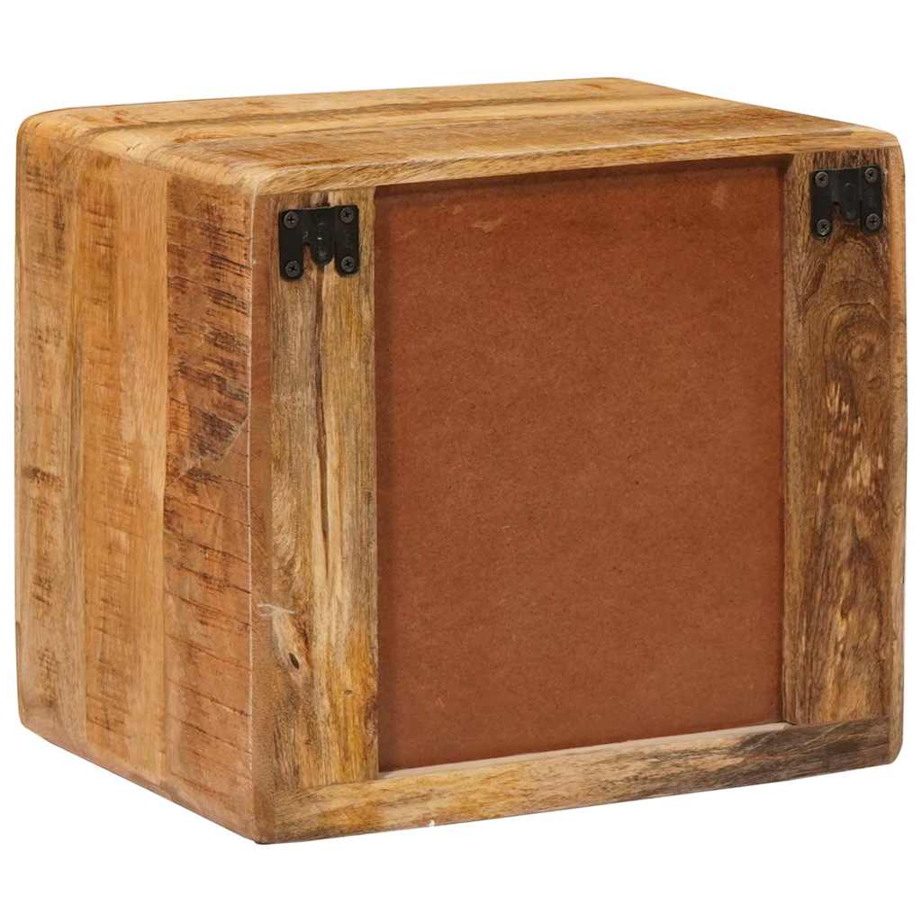 vidaXL Τοίχου κομοδίνο με ράφι Καφέ 40 x 30 x 36 εκ. Μασίφ ξύλο μάνγκο