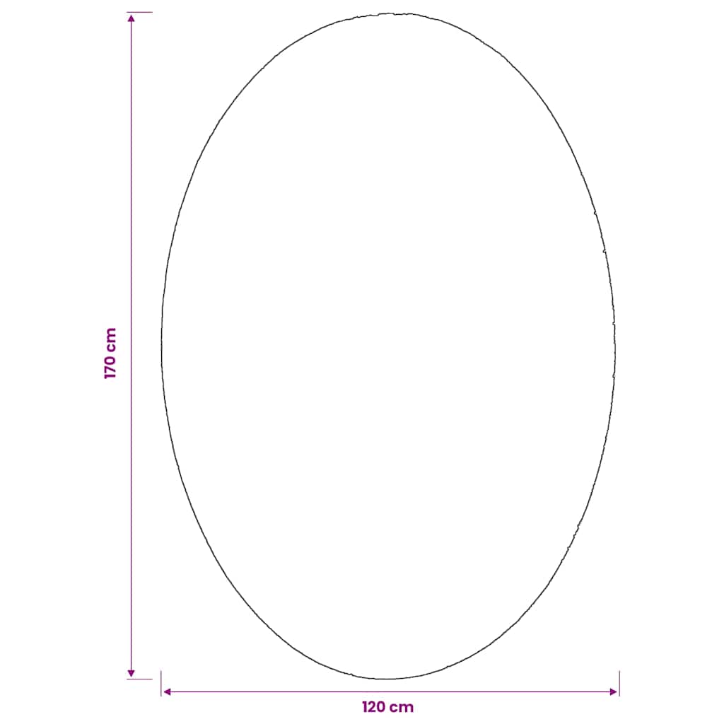 vidaXL Χαλιά χώρου Ωοειδής HUARTE Άμμος 120 x 170 cm 100% Πολυεστέρας