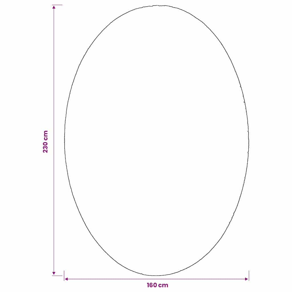 vidaXL Χαλιά χώρου Ωοειδής HUARTE Άμμος 160 x 230 cm 100% Πολυεστέρας
