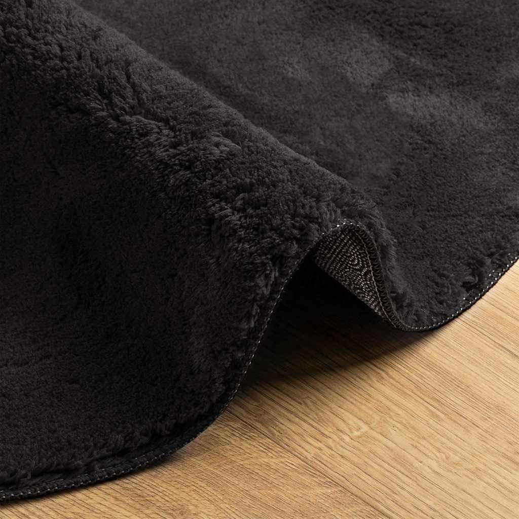vidaXL Χαλί HUARTE Μαύρο 80 x 150 cm Πολυεστέρας