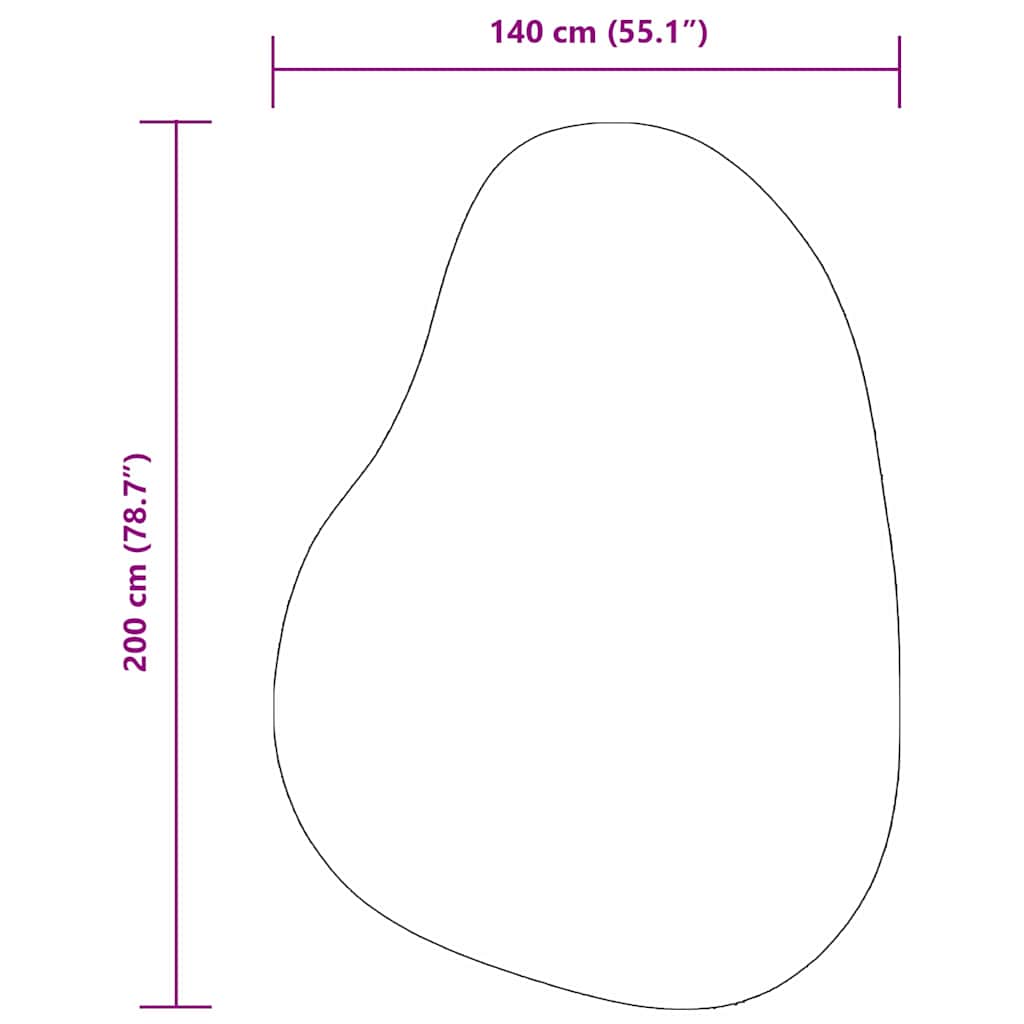 vidaXL Χαλί HUARTE Ανθρακί 140 x 200 cm Πολυεστέρας