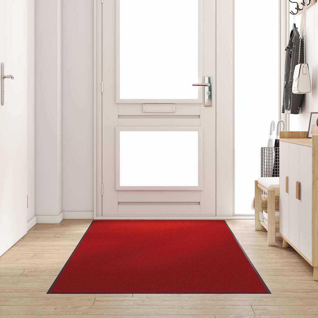 vidaXL Χαλάκι Εξώπορτας Κόκκινο και Μαύρο 120 x 300 cm