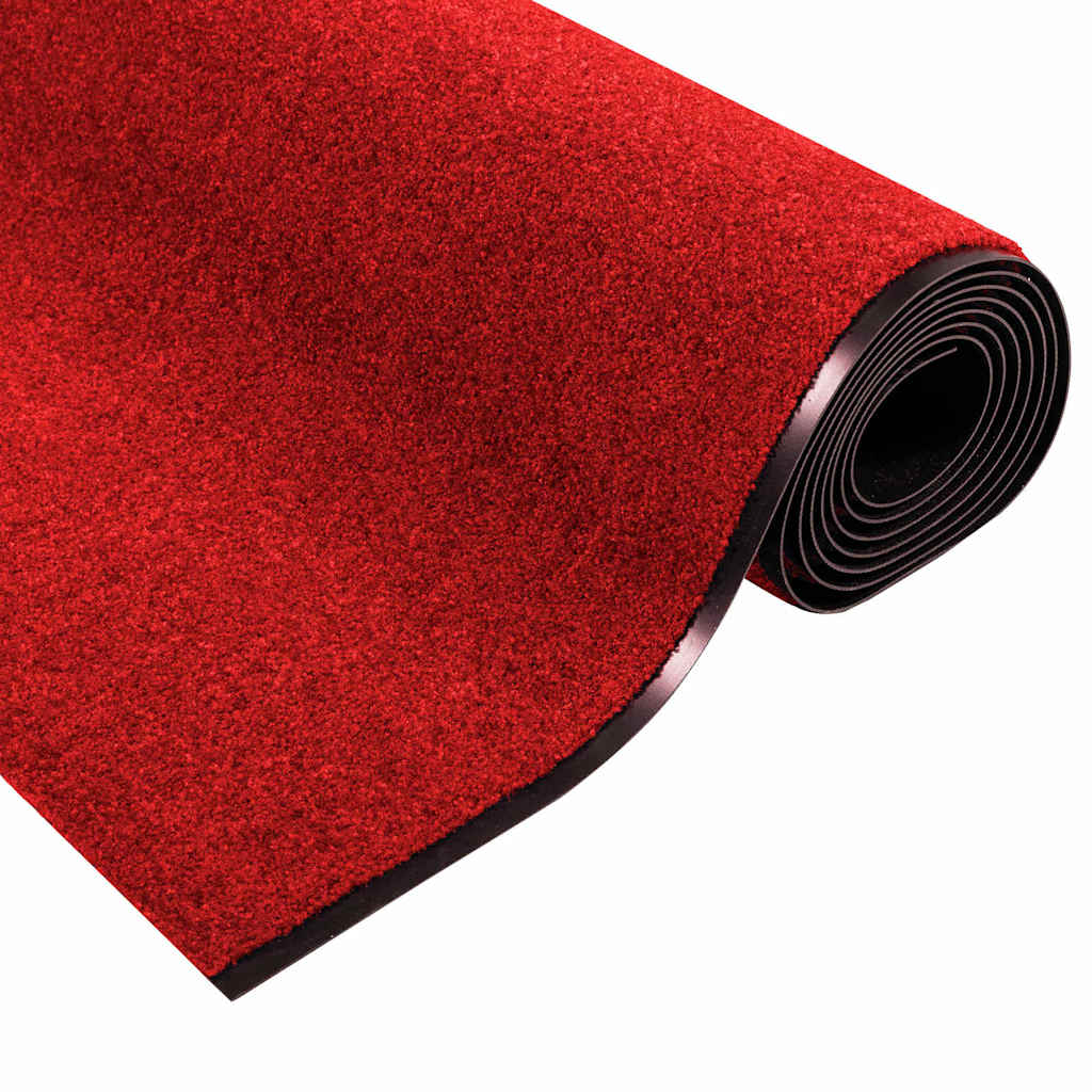 vidaXL Χαλάκι Εξώπορτας Κόκκινο και Μαύρο 120 x 400 cm