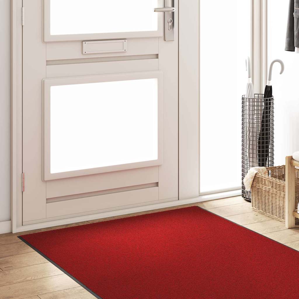 vidaXL Χαλάκι Εξώπορτας Κόκκινο και Μαύρο 120 x 400 cm