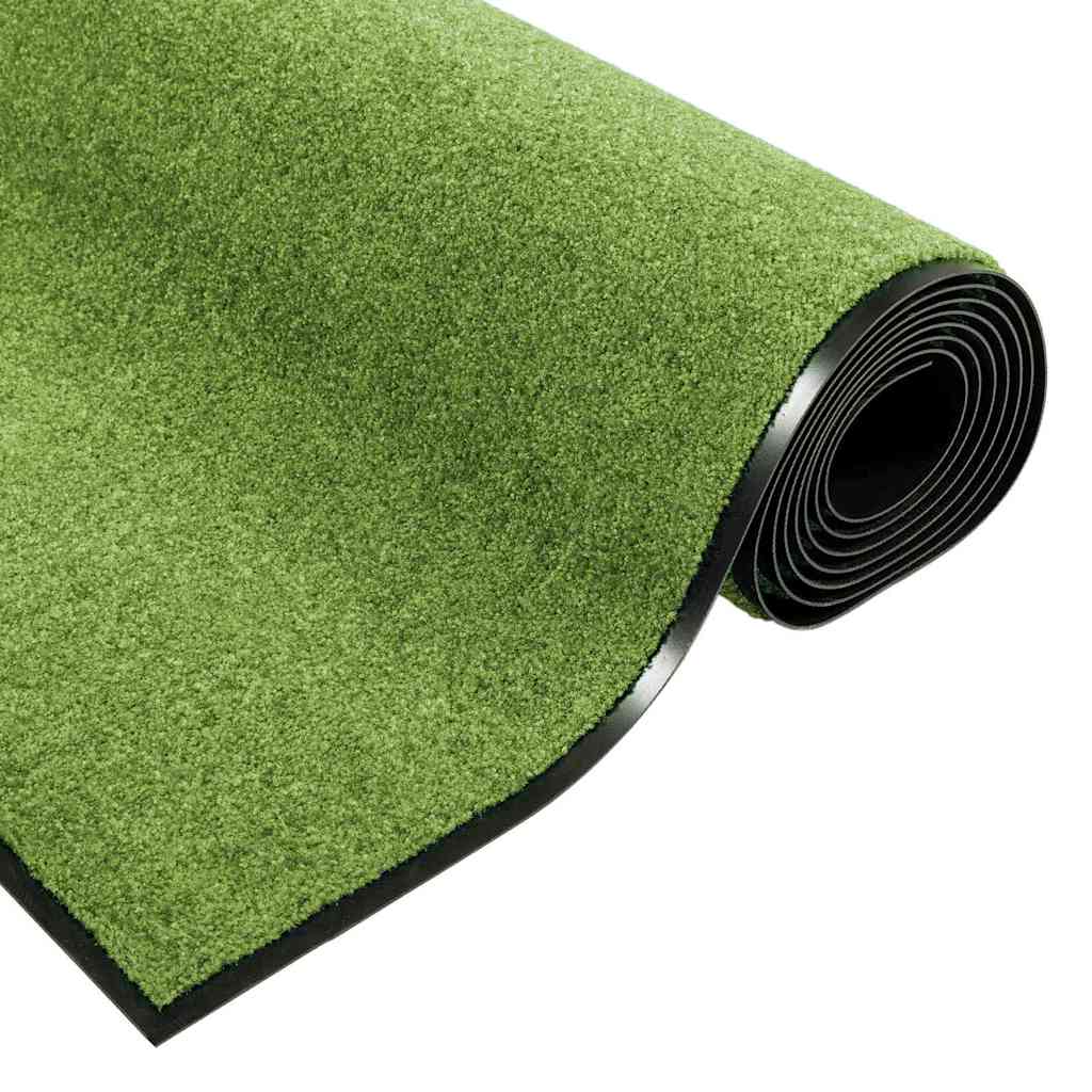 vidaXL Χαλάκι Εξώπορτας Πράσινο και Μαύρο 120 x 300 cm