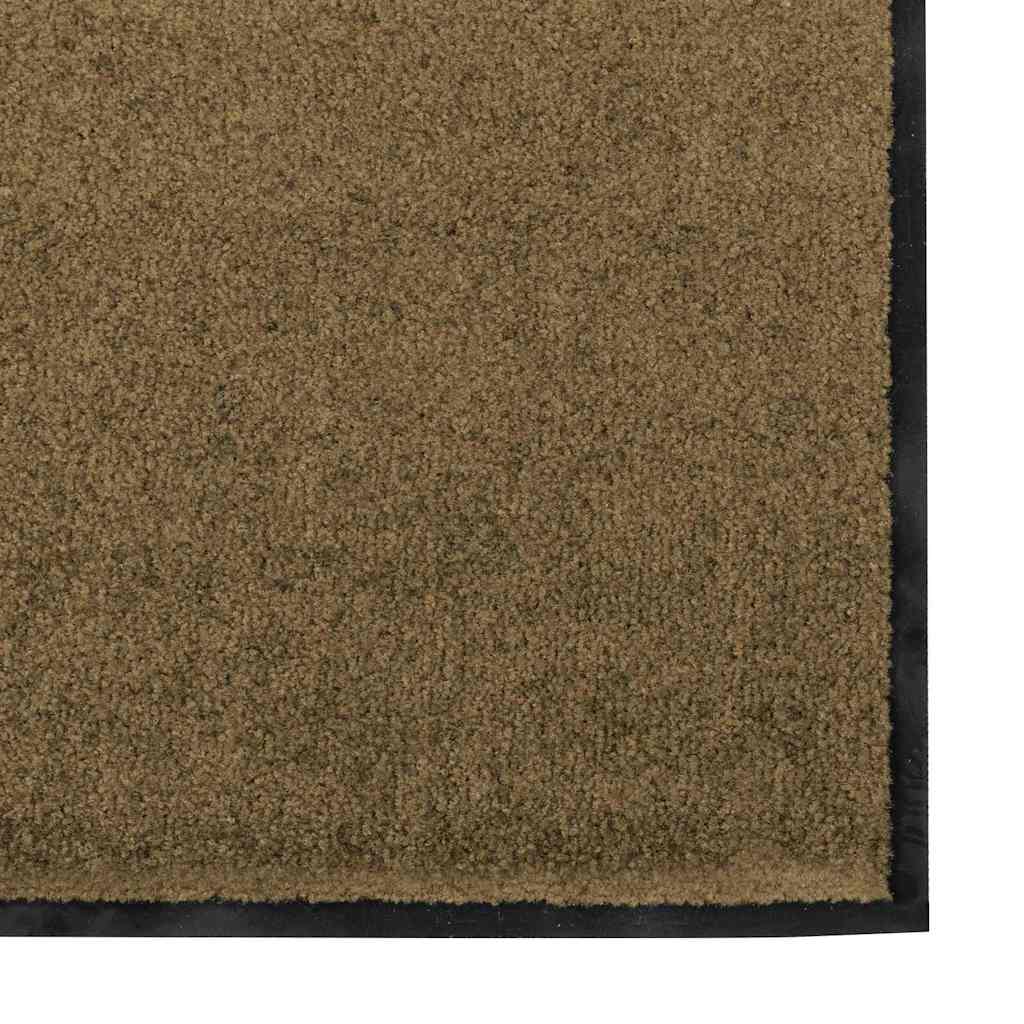 vidaXL Χαλάκι Εξώπορτας Καφέ και Μαύρο 120 x 250 cm Πολυαμίδιο και PVC