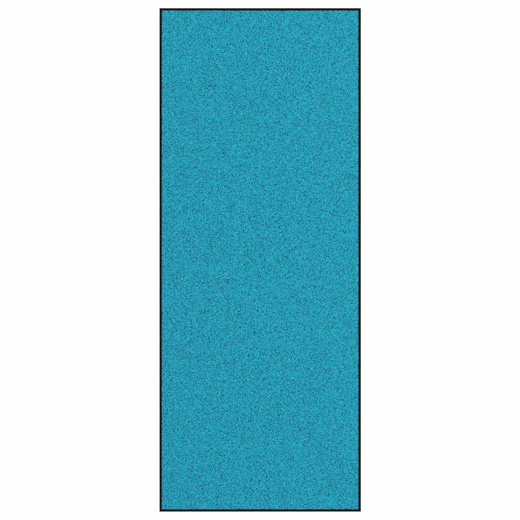 vidaXL Χαλάκι Εξώπορτας Κυανί και Μαύρο 120 x 300 cm