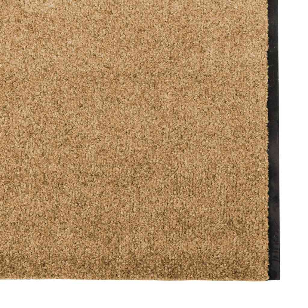 vidaXL Χαλάκι Εξώπορτας Κρέμα και Μαύρο 120 x 400 cm