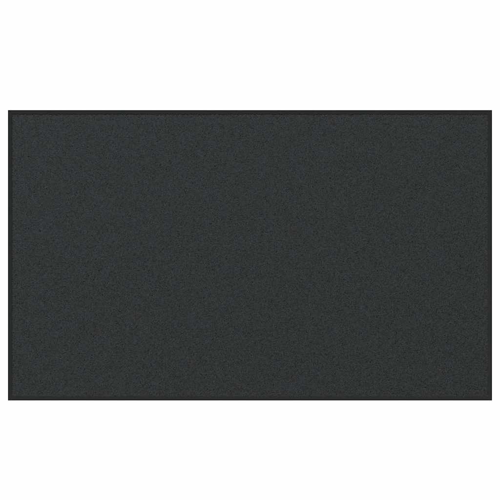 vidaXL Χαλάκι Εξώπορτας Μαύρο 90 x 150 cm Πολυπροπυλένιο και βινύλιο
