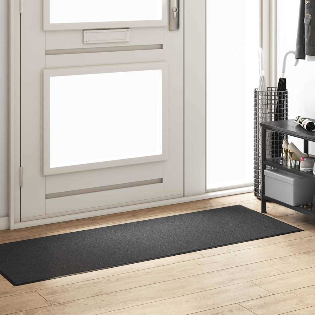 vidaXL Χαλάκι Εξώπορτας Ανθρακί και Μαύρο 60 x 180 cm