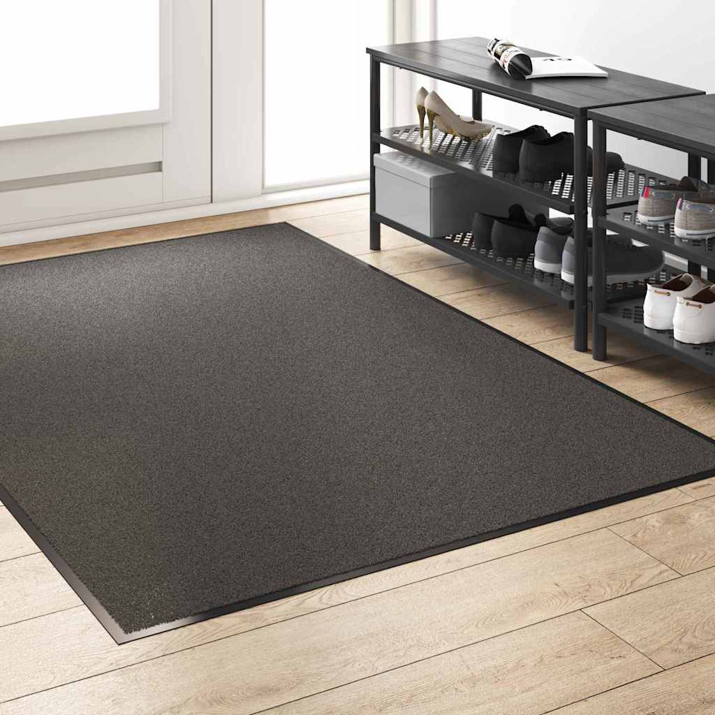 vidaXL Χαλάκι Εξώπορτας Ανθρακί και Μαύρο 120 x 180 cm