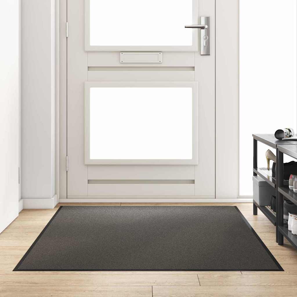 vidaXL Χαλάκι Εξώπορτας Ανθρακί και Μαύρο 120 x 180 cm
