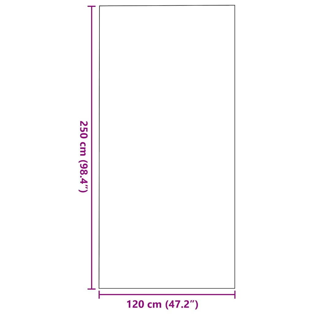 vidaXL Χαλάκι Εξώπορτας Ανθρακί και Μαύρο 120 x 250 cm 100% Πολυαμίδιο