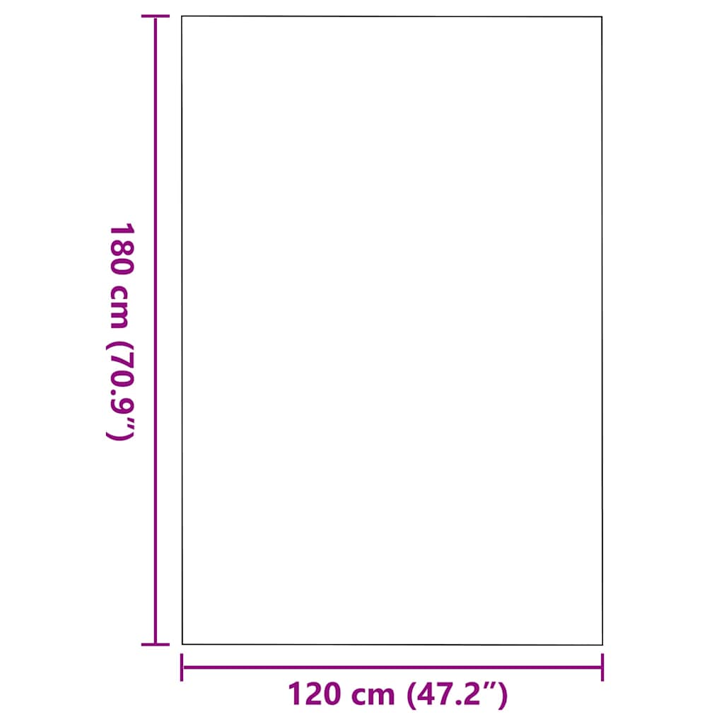vidaXL Χαλάκι Εξώπορτας Γκρι και Μαύρο 120 x 180 cm