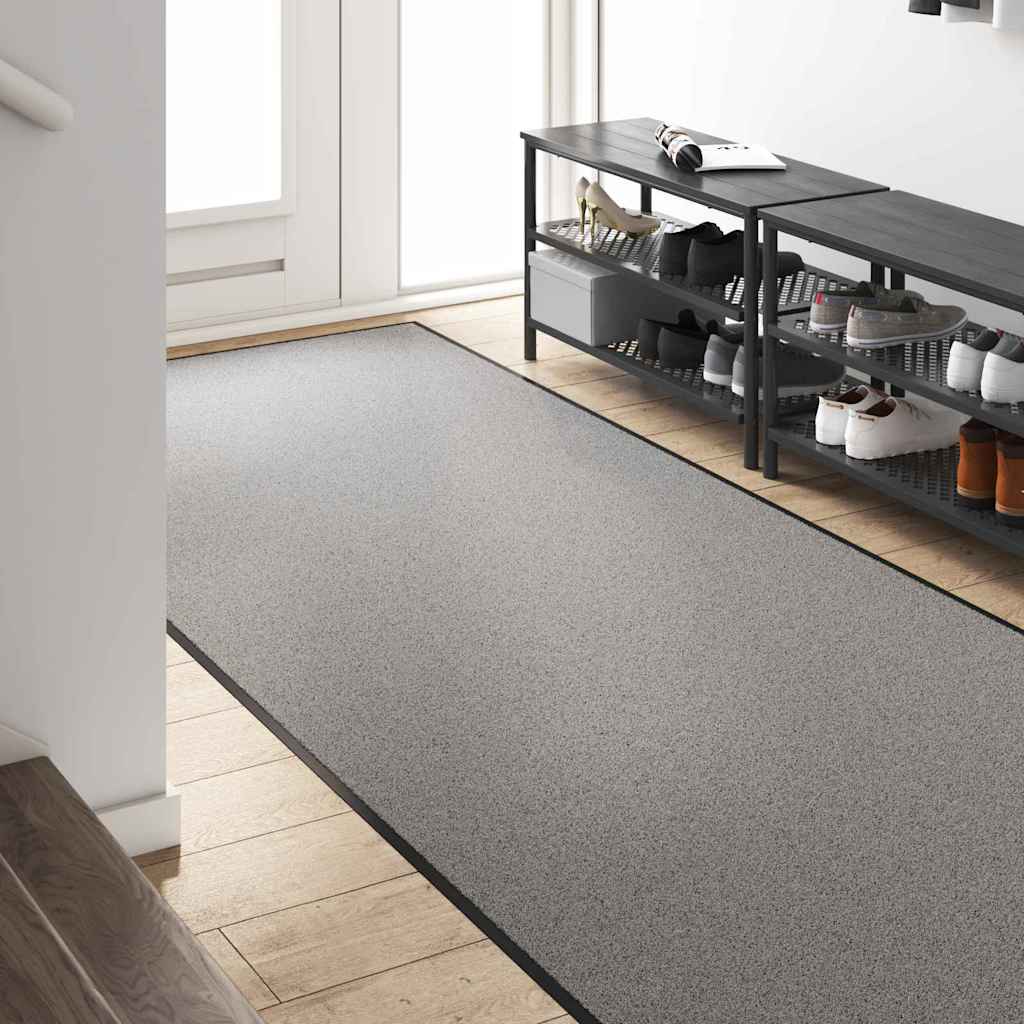 vidaXL Χαλάκι Εξώπορτας Γκρι και Μαύρο 120 x 350 εκ