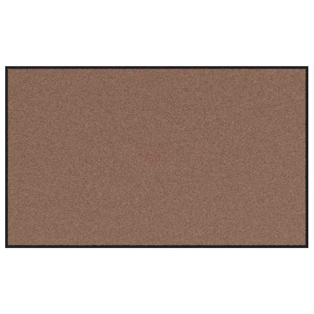 vidaXL Χαλάκι Εξώπορτας Καφέ και Μαύρο 90 x 150 cm