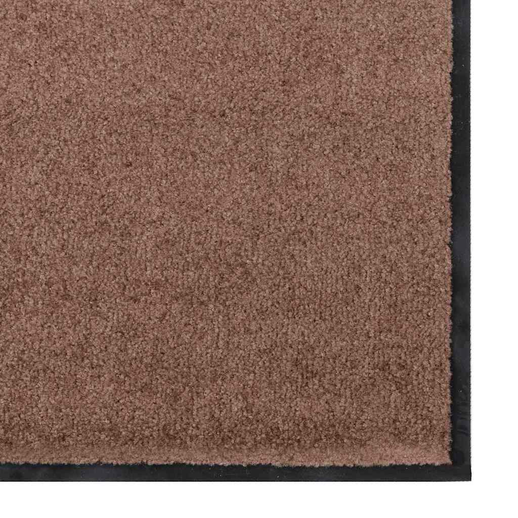 vidaXL Χαλάκι Εξώπορτας Καφέ και Μαύρο 120 x 250 cm
