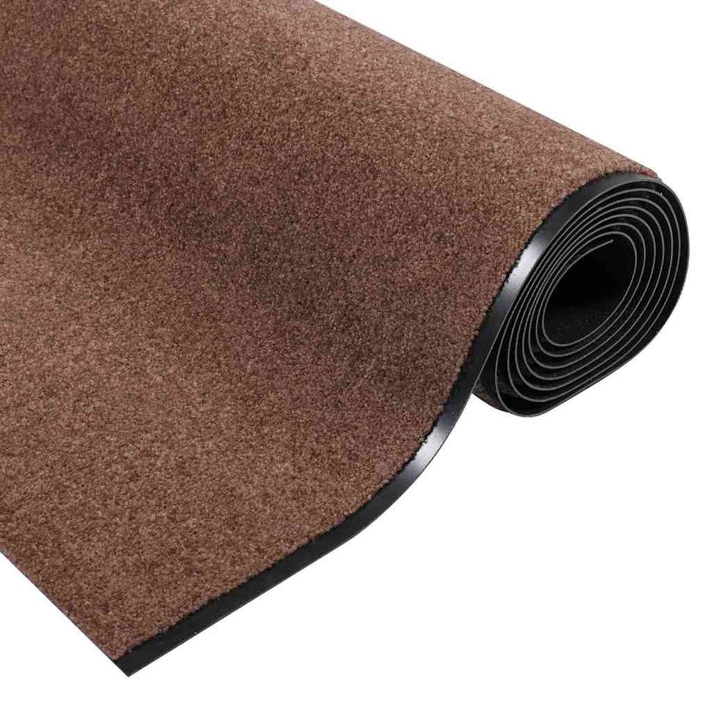 vidaXL Χαλάκι Εξώπορτας Άλλο Καφέ και Μαύρο 120 x 400 cm