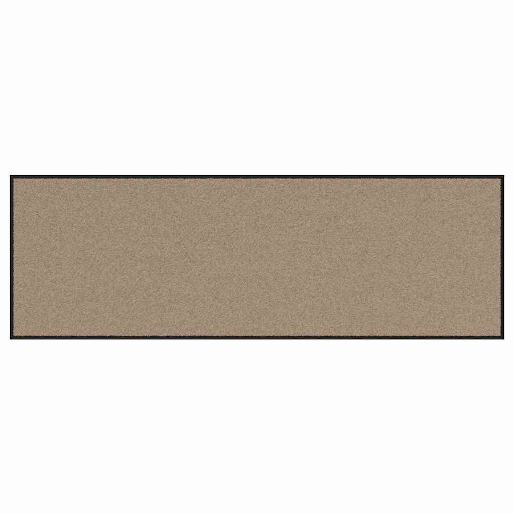 vidaXL Χαλάκι Εξώπορτας Μπεζ και Μαύρο 60 x 180 cm