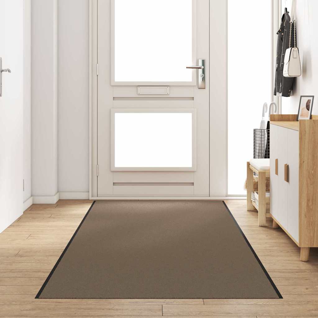 vidaXL Χαλάκι Εξώπορτας Μπεζ και Μαύρο 120 x 400 cm