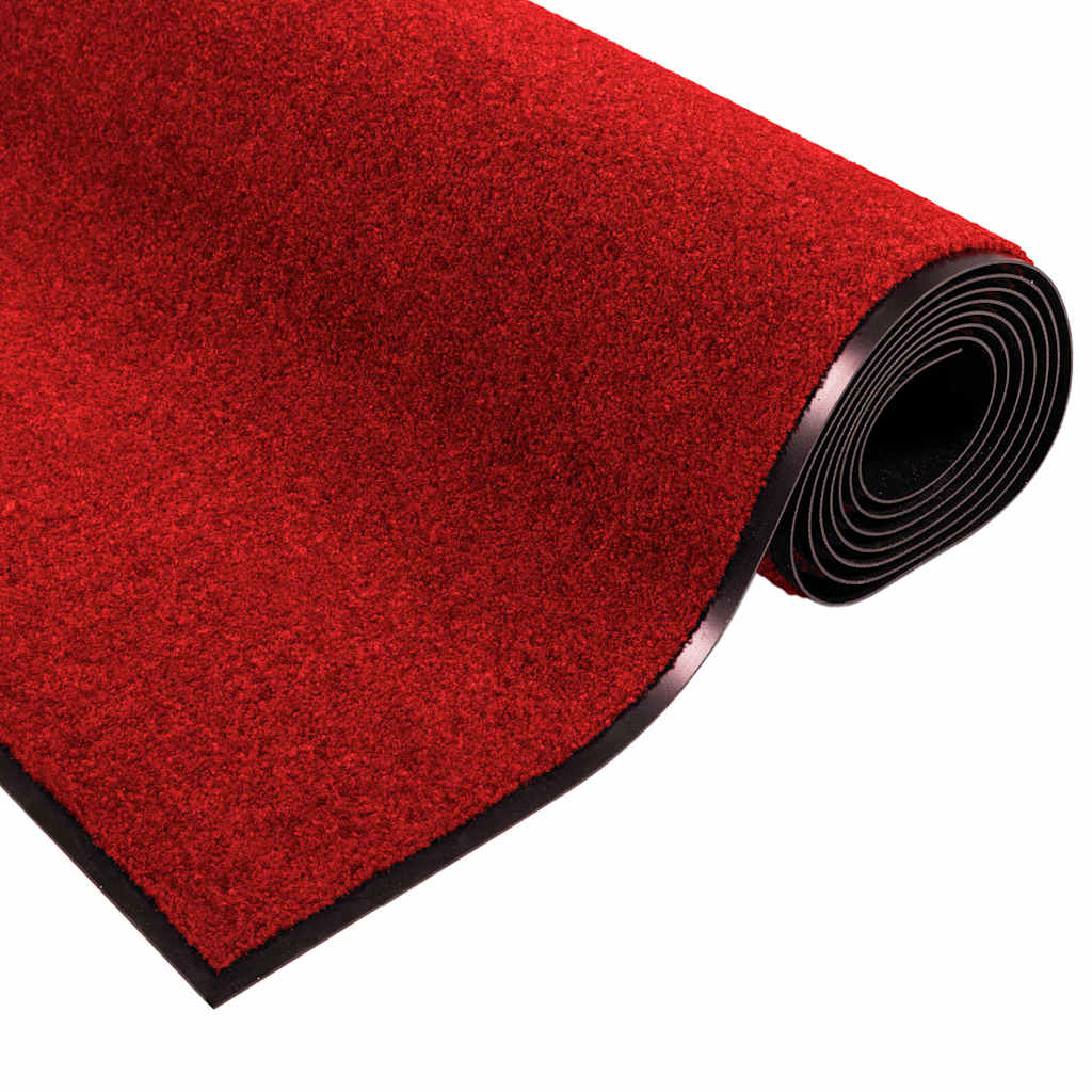 vidaXL Χαλάκι Εξώπορτας Κόκκινο και Μαύρο 60 x 180 cm