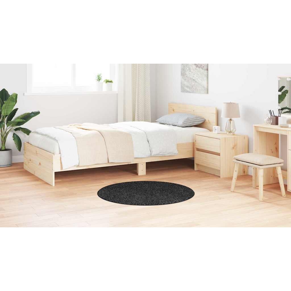 vidaXL Χαλί Σκούρο Γκρι 90 x 90 cm Πολυπροπυλένιο
