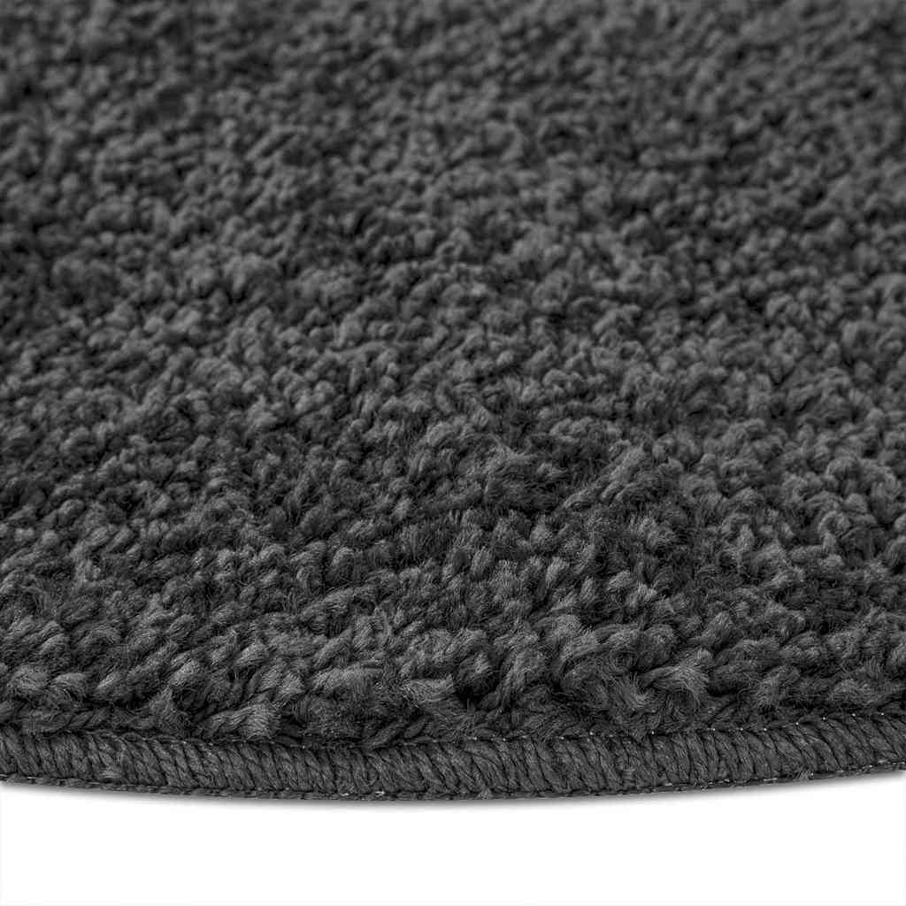 vidaXL Χαλί Σκούρο γκρι 120 x 120 cm Πολυπροπυλένιο