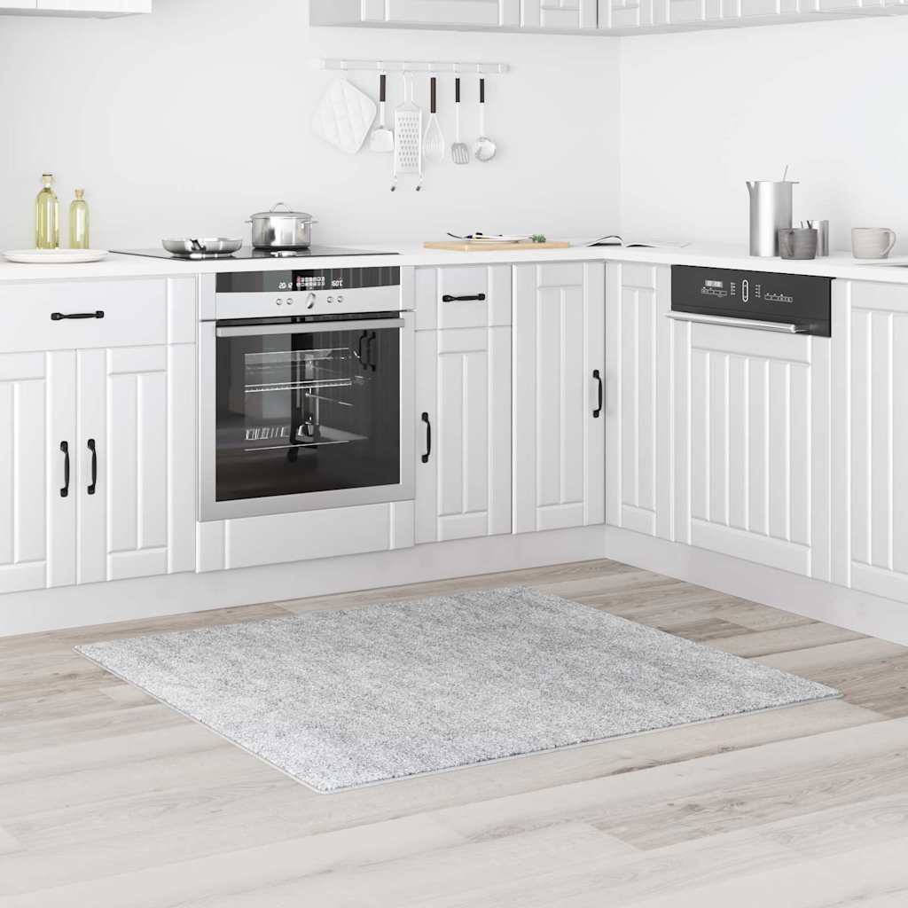 vidaXL Χαλί Γκρι 120 x 120 cm Πολυπροπυλένιο