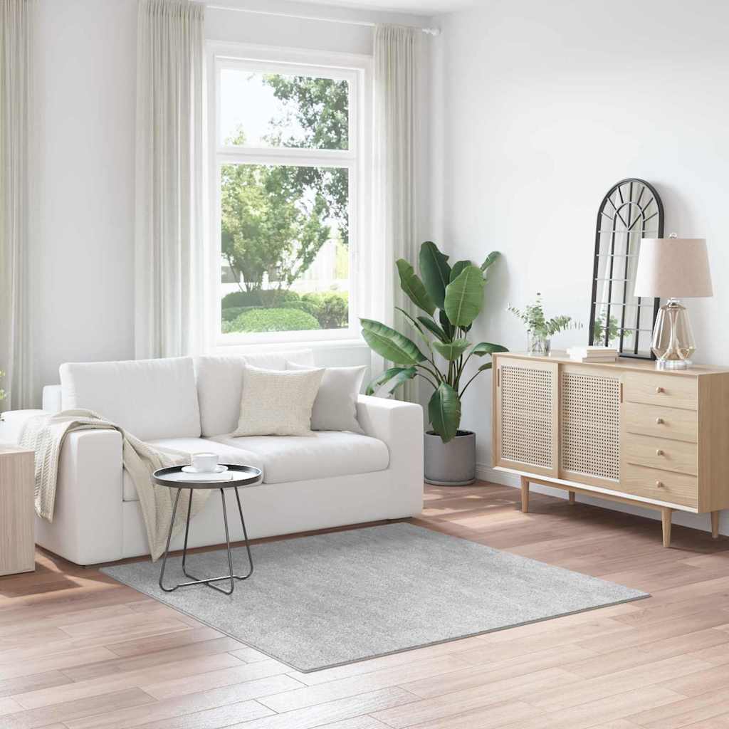 vidaXL Χαλί Γκρι 160 x 160 cm Πολυπροπυλένιο