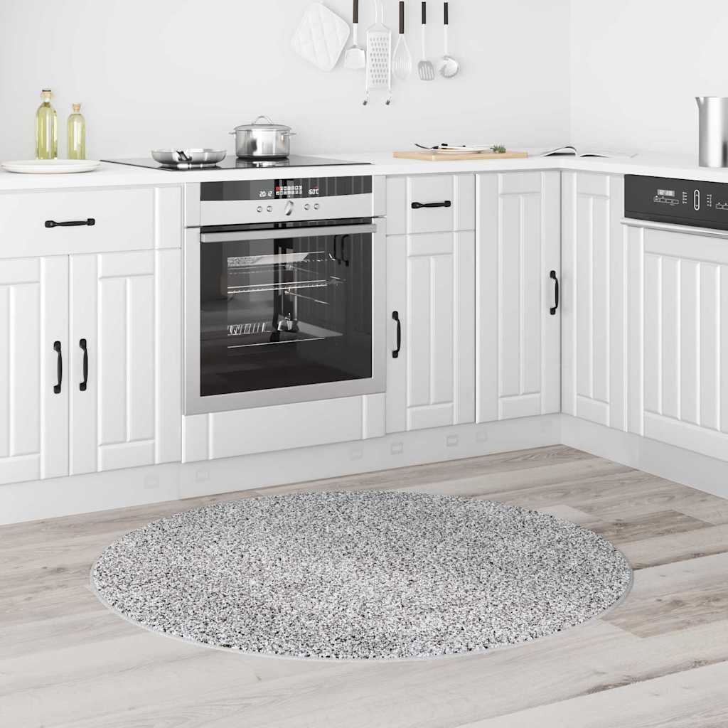 vidaXL Χαλί Γκρι 120 x 120 cm Πολυπροπυλένιο