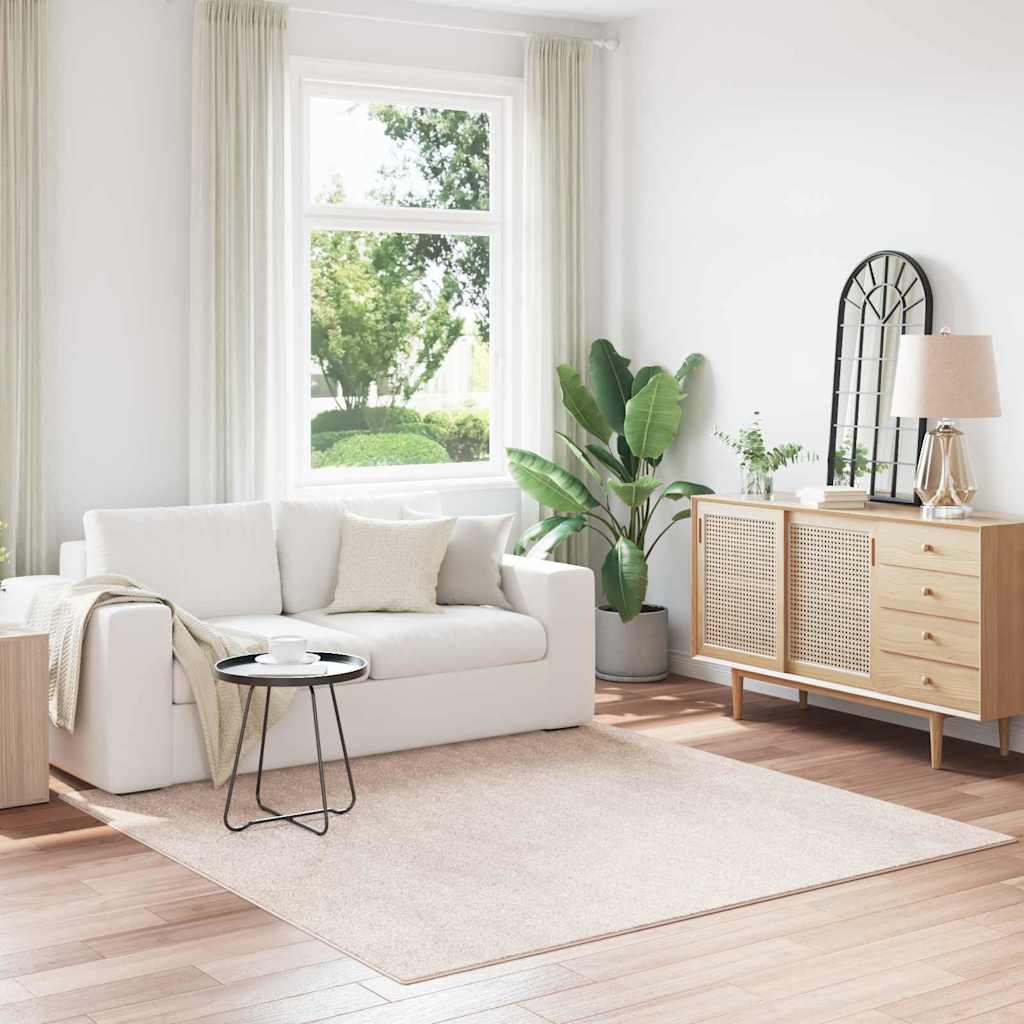 vidaXL Χαλί Κρεμ 200 x 200 cm Πολυπροπυλένιο