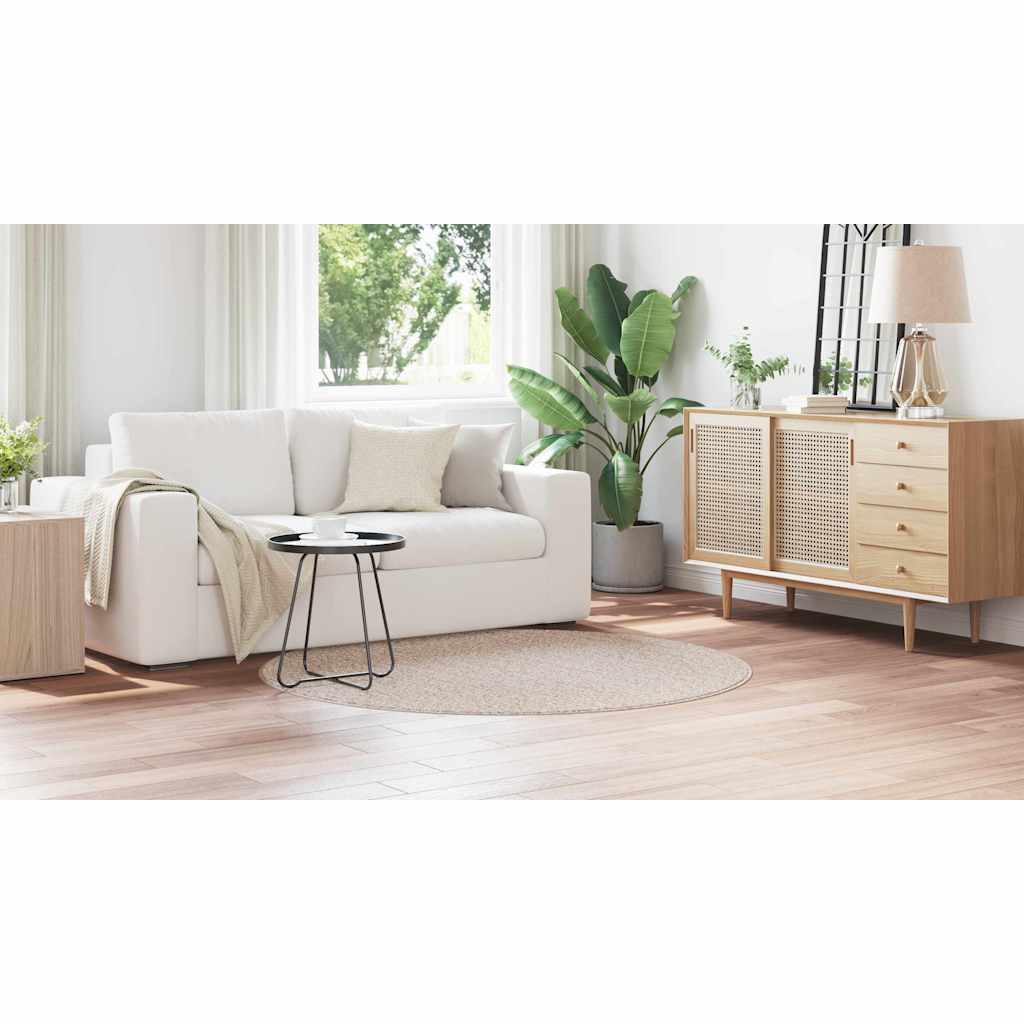 vidaXL Χαλί Κρεμ 160 x 160 cm Πολυπροπυλένιο