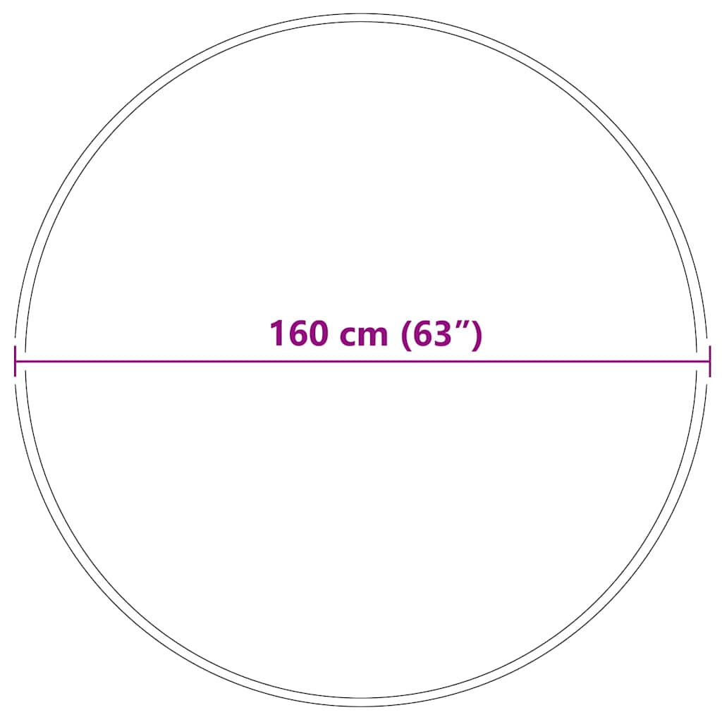 vidaXL Χαλί Κρεμ 160 x 160 cm Πολυπροπυλένιο