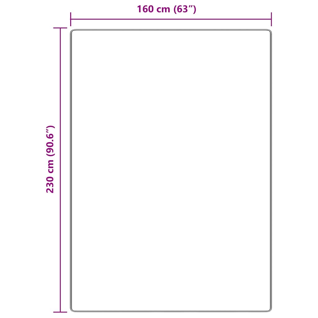 vidaXL Αντιολισθητικό Σαγκί Χαλάκι Καφέ 160 x 230 cm PP