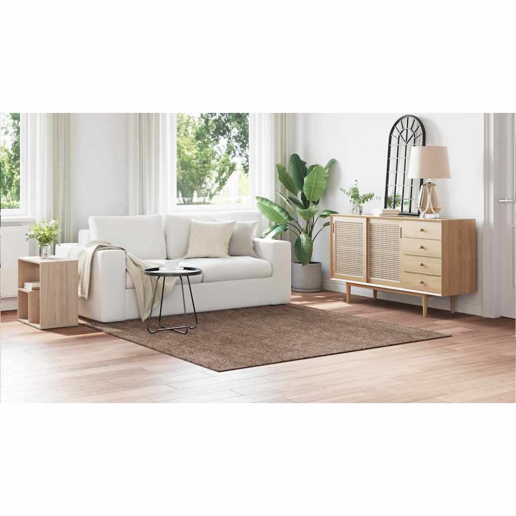 vidaXL Χαλί Καφέ 200 x 200 cm Πολυπροπυλένιο