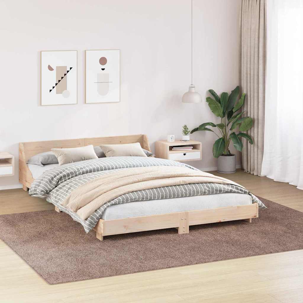 vidaXL Αντιολισθητικό Σαγκί Χαλάκι Καφέ 240 x 340 εκ. PP