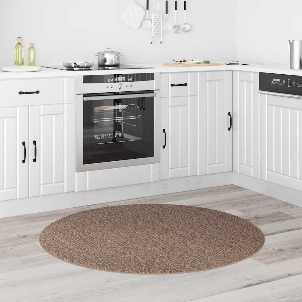 vidaXL Χαλί Καφέ 120 x 120 cm Πολυπροπυλένιο