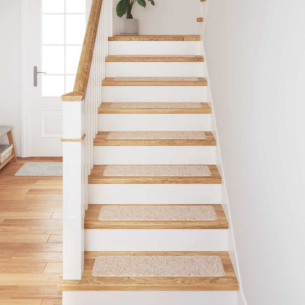 vidaXL Σκαλοπάτια 15 pcs Κρεμ 75 x 20 cm Πολυπροπυλένιο