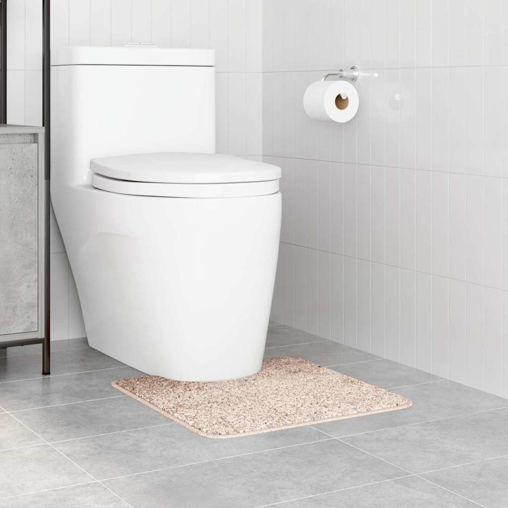 vidaXL Πατάκι Μπάνιου U-Σχήματος Κρεμ 50x50 εκ. Πολυπροπυλένιο Αντιολισθητικό