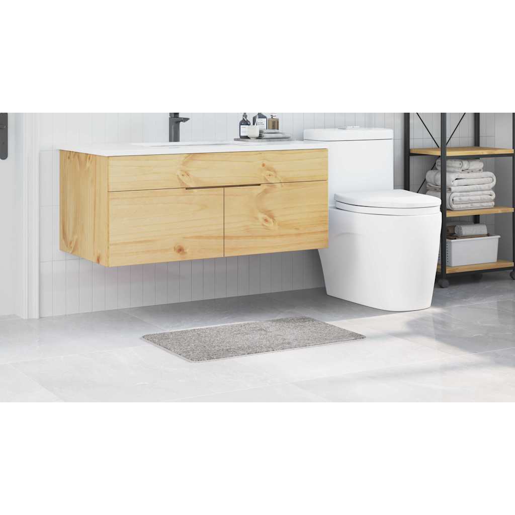 vidaXL Πατάκι Μπάνιου Ορθογώνιο Γκρι 50x80 εκ. Πολυπροπυλένιο Αντιολισθητικό