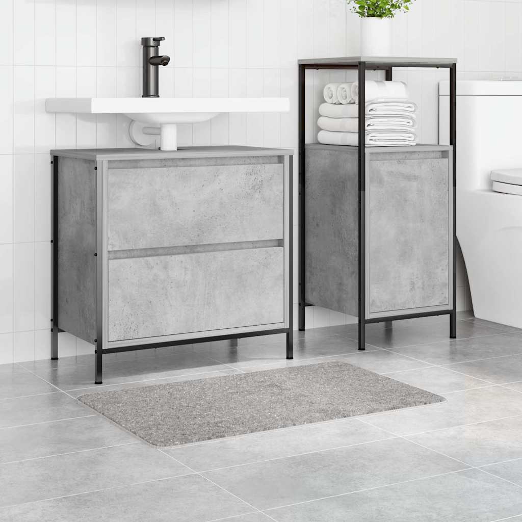 vidaXL Πατάκι Μπάνιου Ορθογώνιο Γκρι 50x80 εκ. Πολυπροπυλένιο Αντιολισθητικό