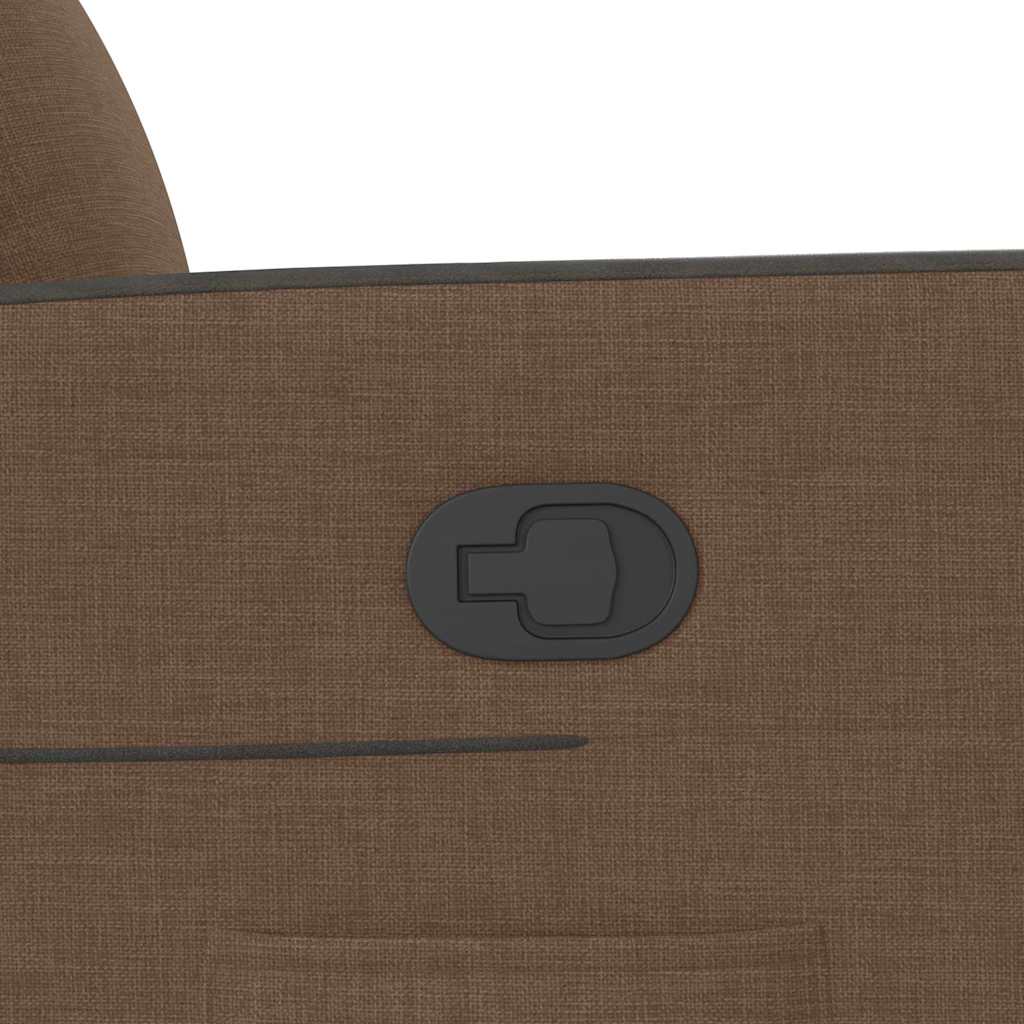 vidaXL Πολυθρόνα Ανακλινόμενη με Ανύψωση Καφέ Υφασμάτινη