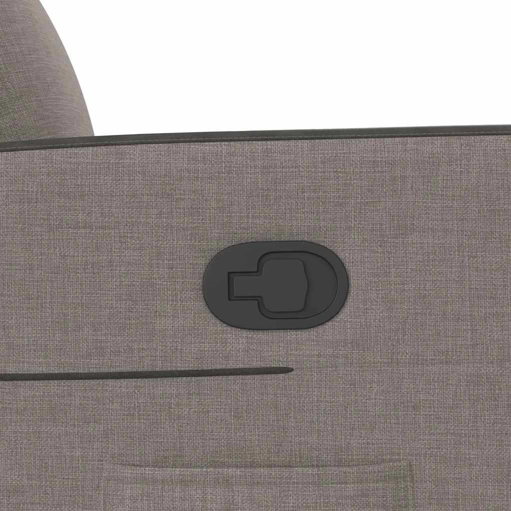 vidaXL Πολυθρόνα Ανακλινόμενη με Ανύψωση Χρώμα Taupe Υφασμάτινη