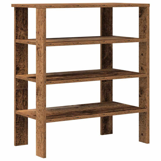 Ράφι παπουτσιών vidaXL Παλιό ξύλο 61x32x70 cm Κατασκευασμένο ξύλο