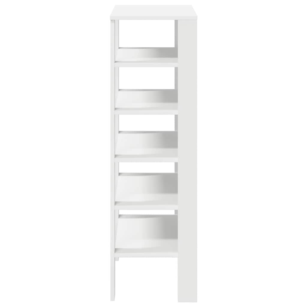 vidaXL Παπουτσοθήκη Λευκή 61x32x105 εκ. από Επεξεργασμένο Ξύλο