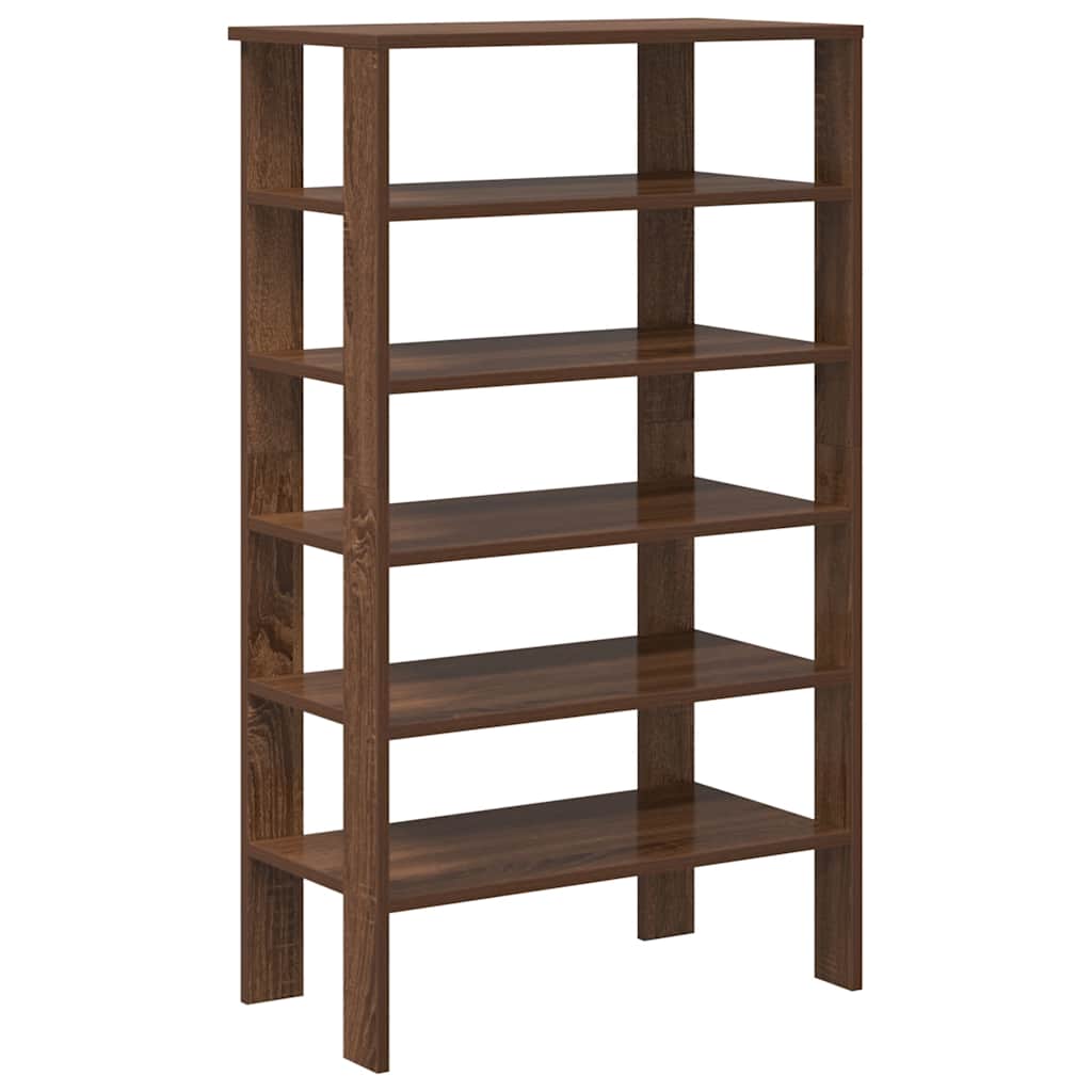 vidaXL Ράφι παπουτσιών καφέ δρυς 61x32x105 cm Κατασκευασμένο ξύλο